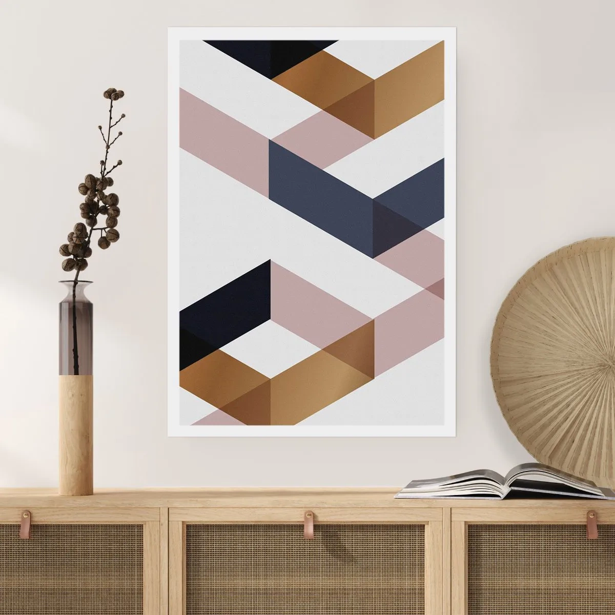 Plakat - Płaszczyzny i kąty - 40x50 cm