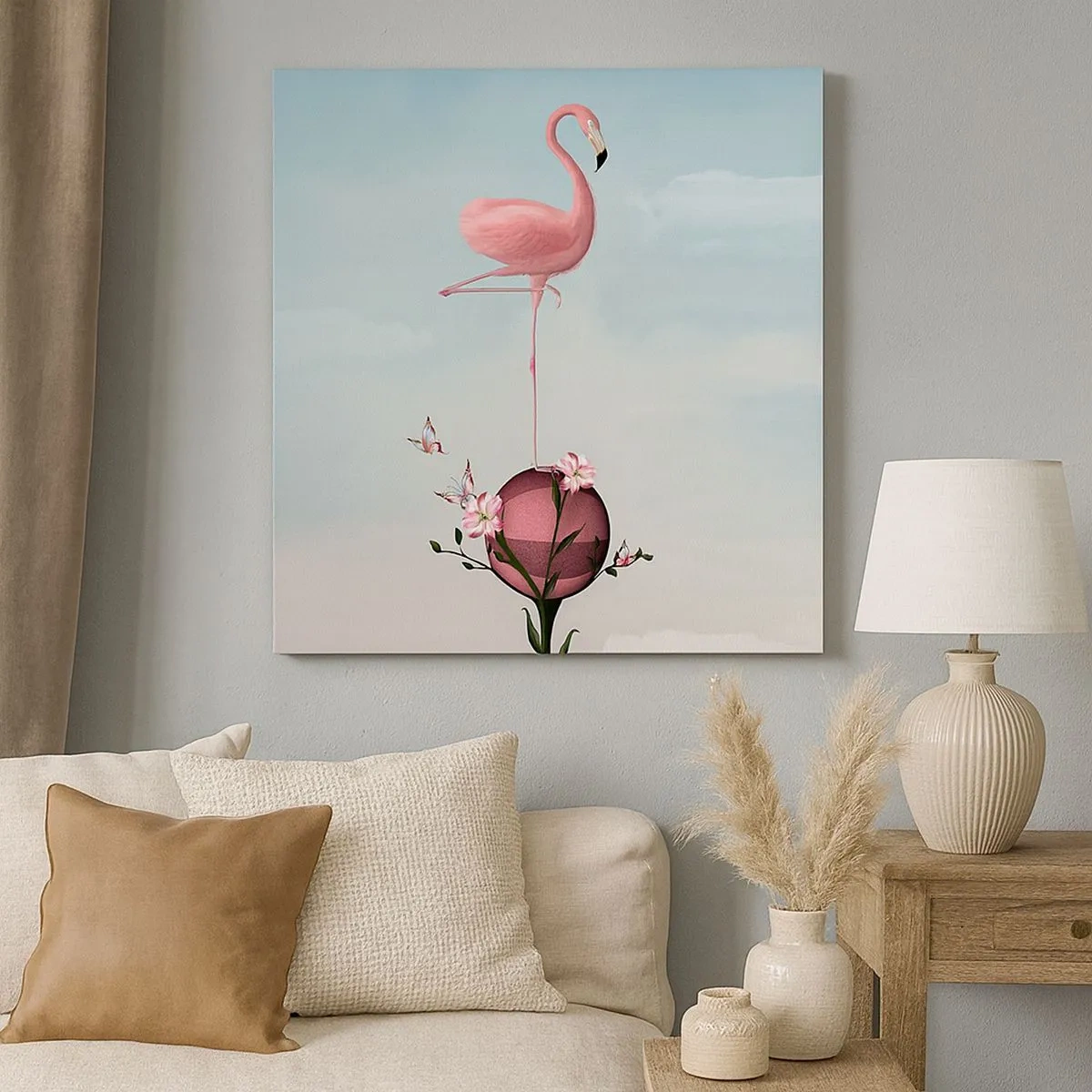 Obraz na płótnie - Alegoria piłki koszykowej - 30x30 cm