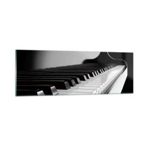 Obraz na szkle - Harmonia kształtów i barw - 90x30 cm