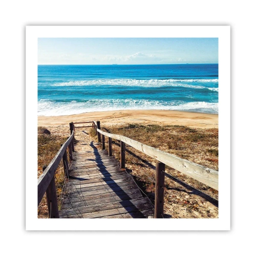 Plakat - Biegnij! - 60x60 cm