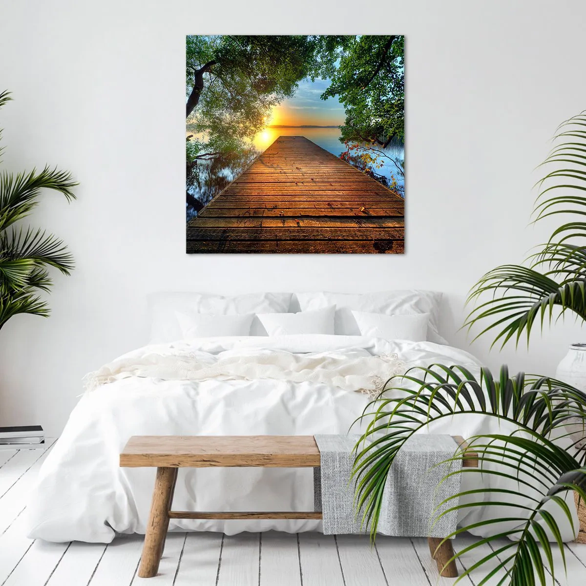 Obraz na płótnie - Nie śpiesz się, usiądź - 50x50 cm