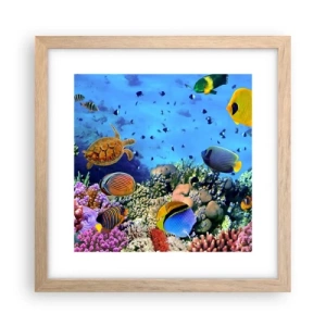 Plakat w ramie jasny dąb - I co my wiemy o życiu... - 30x30 cm