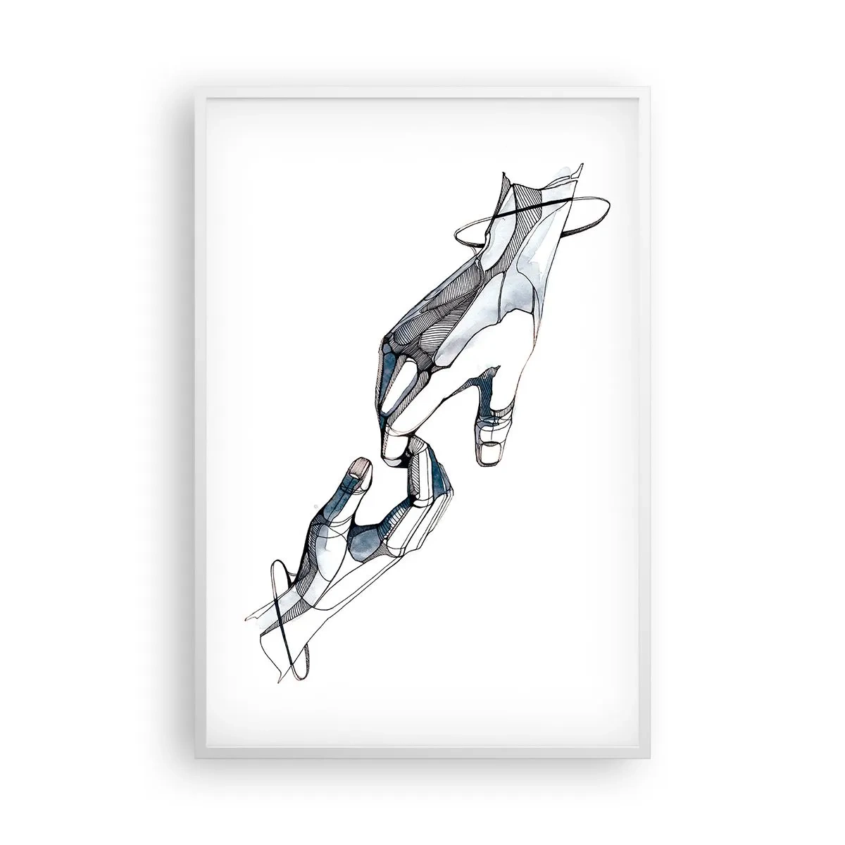 Plakat w białej ramie - Dobry gest - 61x91 cm