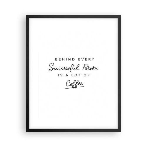 Plakat w czarnej ramie - Tajemnica sukcesu - 40x50 cm