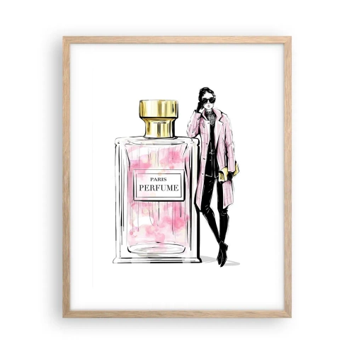 Plakat w ramie jasny dąb - Paryska zmysłowość - 40x50 cm