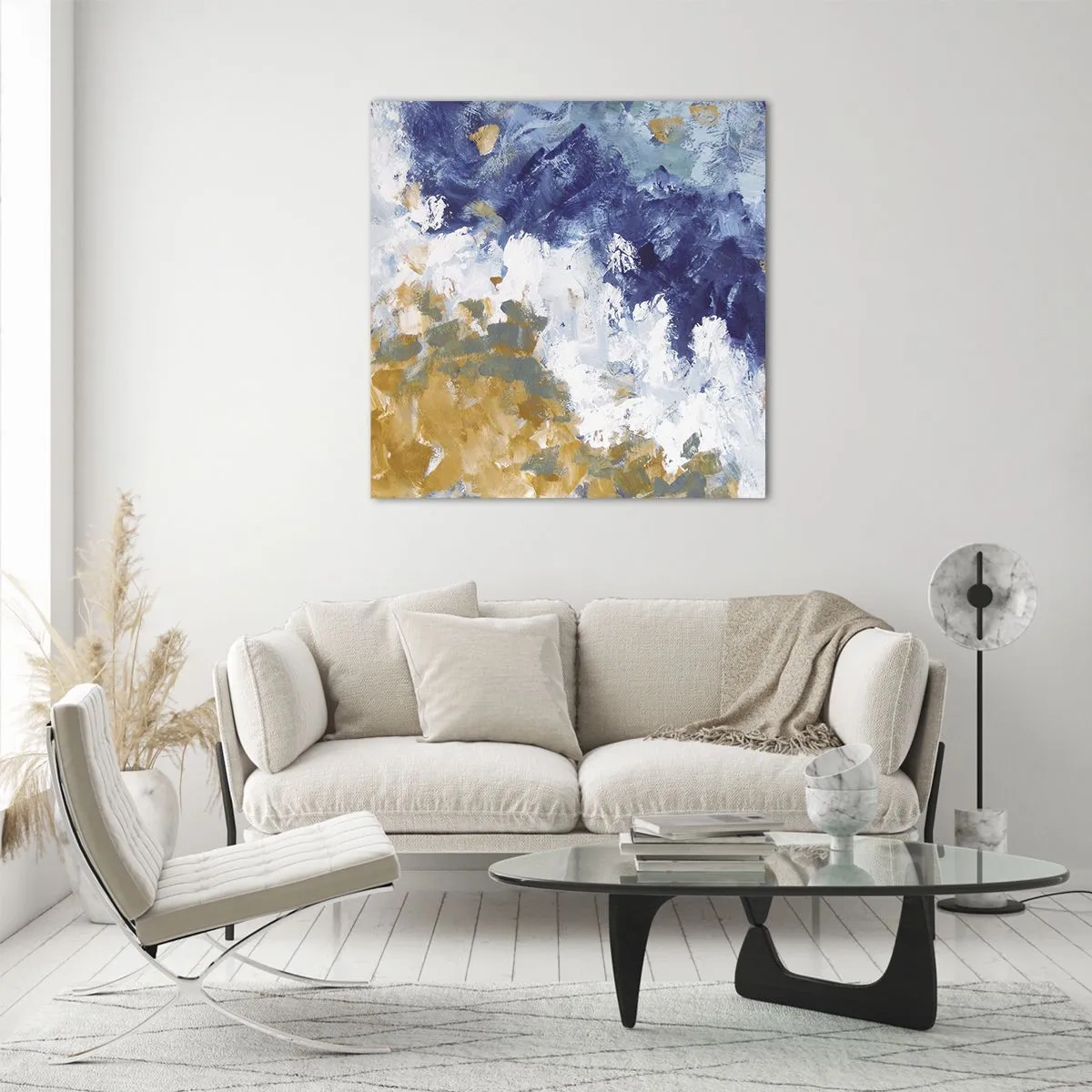 Obraz na szkle - Taniec żywiołów - 40x40 cm