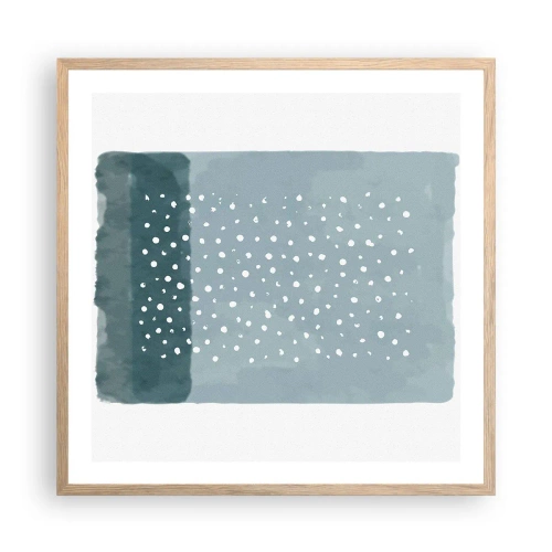 Plakat w ramie jasny dąb - Wyrosłe na błękicie - 60x60 cm