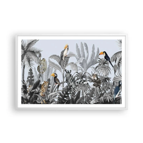 Plakat w białej ramie - Afrykańska bajka - 91x61 cm