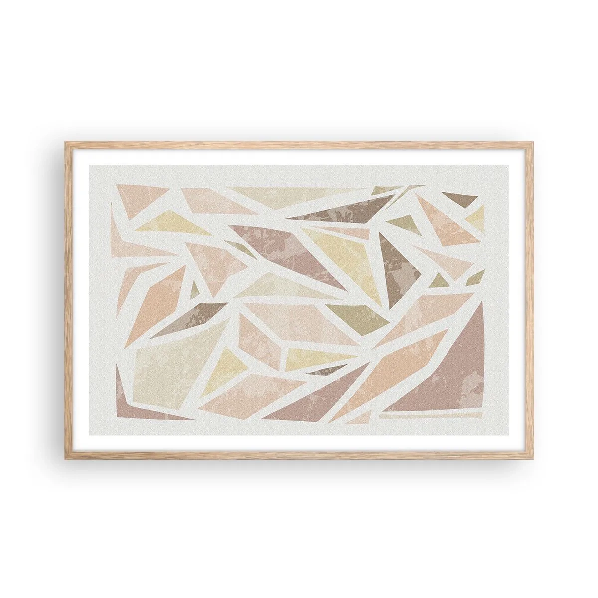 Plakat w ramie jasny dąb - Kompozycja witrażowa - 91x61 cm