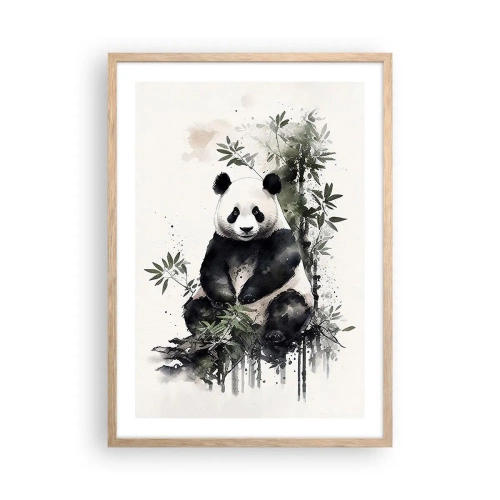 Plakat w ramie jasny dąb - Pozdrowienia z Chin - 50x70 cm