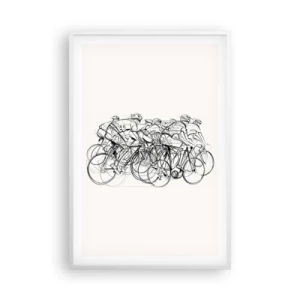 Plakat w białej ramie - Wespół w zespół - 61x91 cm