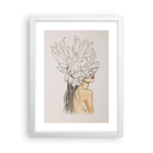 Plakat w białej ramie - Piękność ukoronowana - 30x40 cm