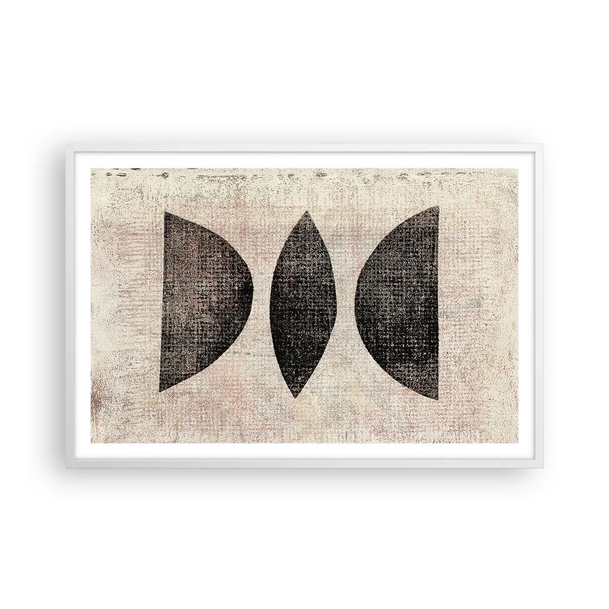 Plakat w białej ramie - Etniczna abstrakcja - 91x61 cm