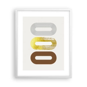 Plakat w białej ramie - Ooo! - 40x50 cm