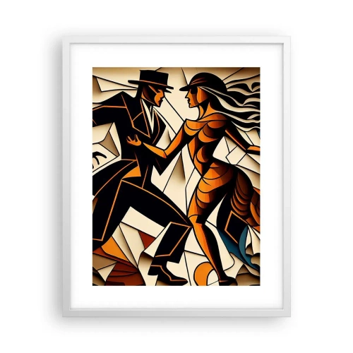 Plakat w białej ramie - Taniec pasji i namiętności - 40x50 cm