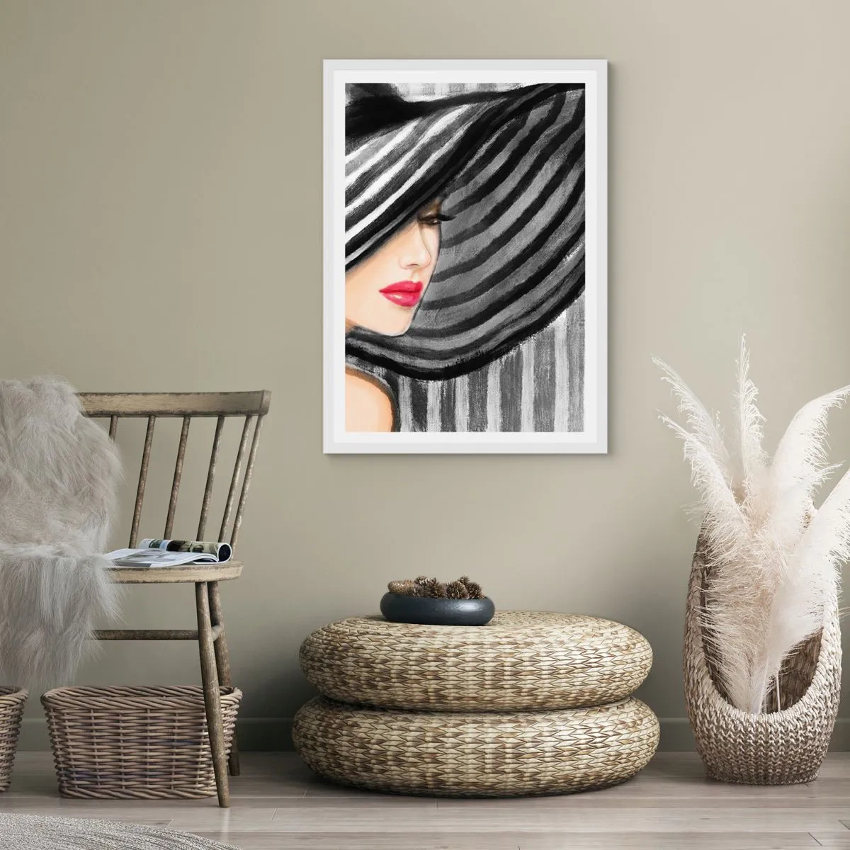 Plakat w białej ramie - Gdzie ciebie szukać? - 30x40 cm
