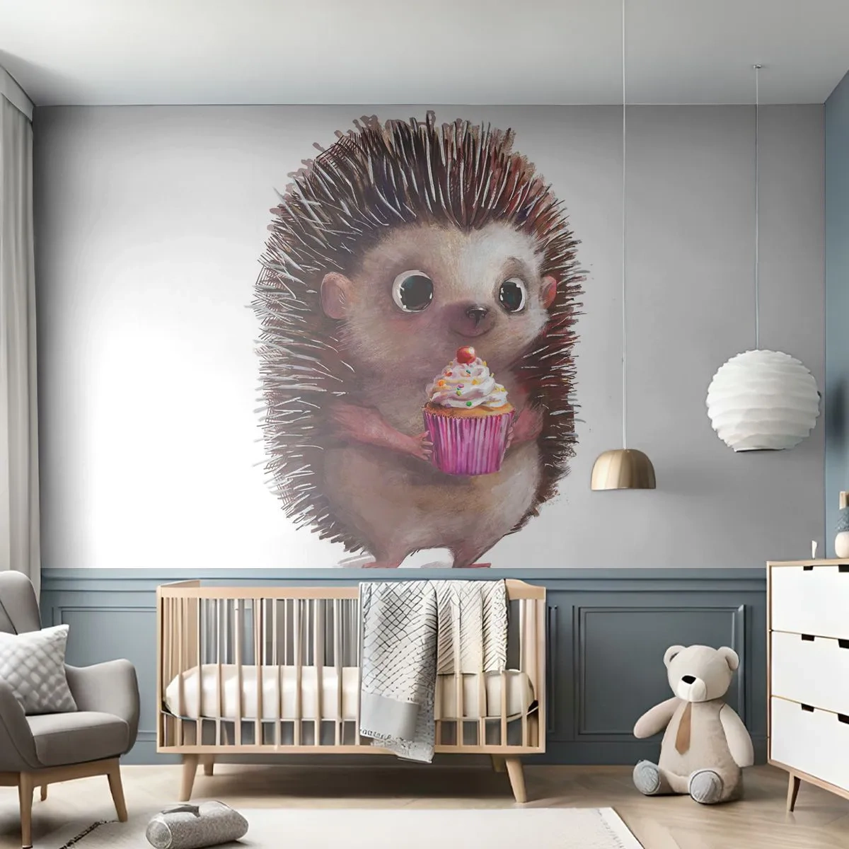 Fototapeta Premium Sand - Święto jest co dzień - Dla Dzieci, Jeż, Bajka - 300x210 cm