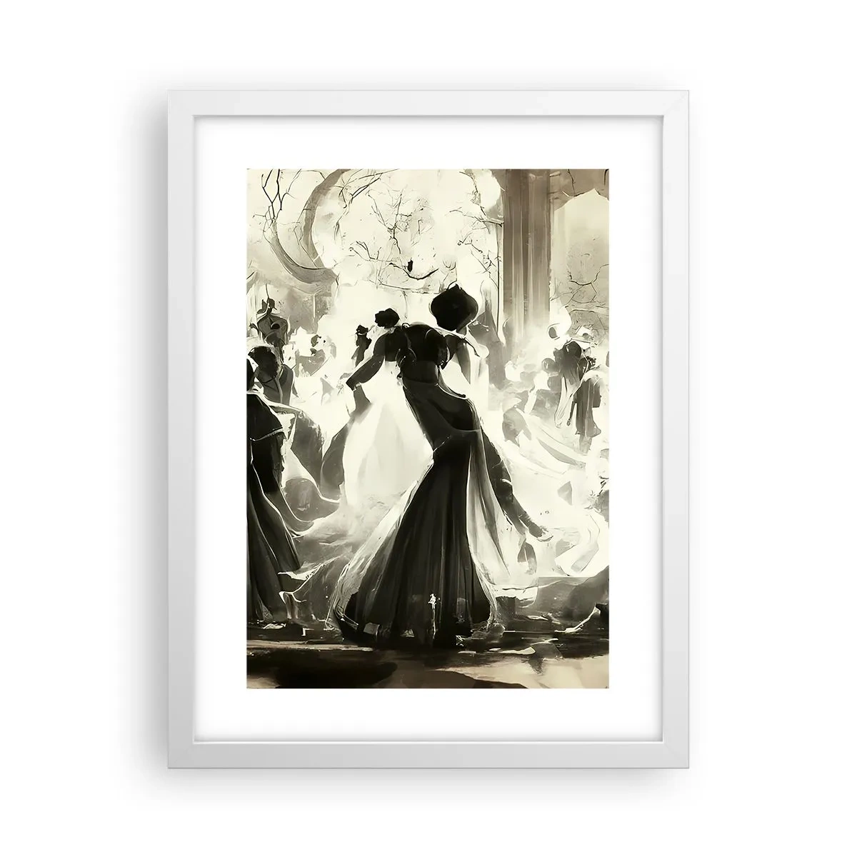 Plakat w białej ramie - Wielka maskarada - 30x40 cm