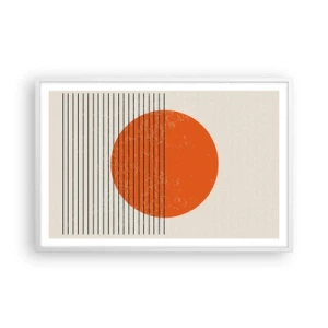 Plakat w białej ramie - Zawsze słońce - 91x61 cm