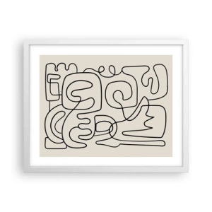 Plakat w białej ramie - Po śladzie - 50x40 cm