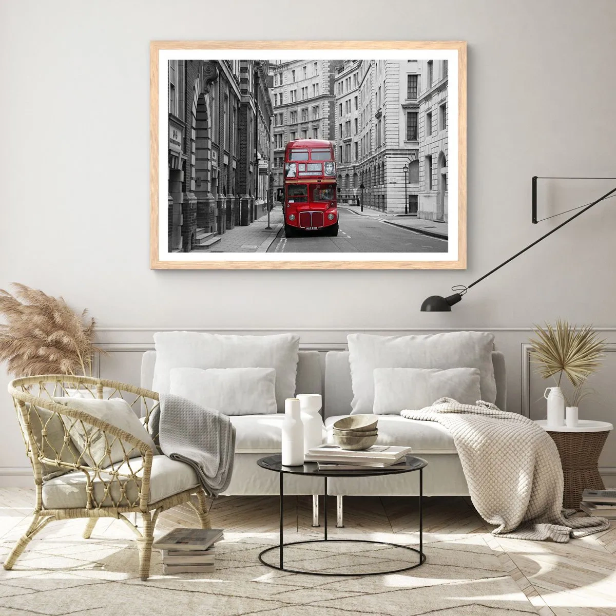 Plakat w ramie jasny dąb - Codzienność nie musi być szara - 50x40 cm