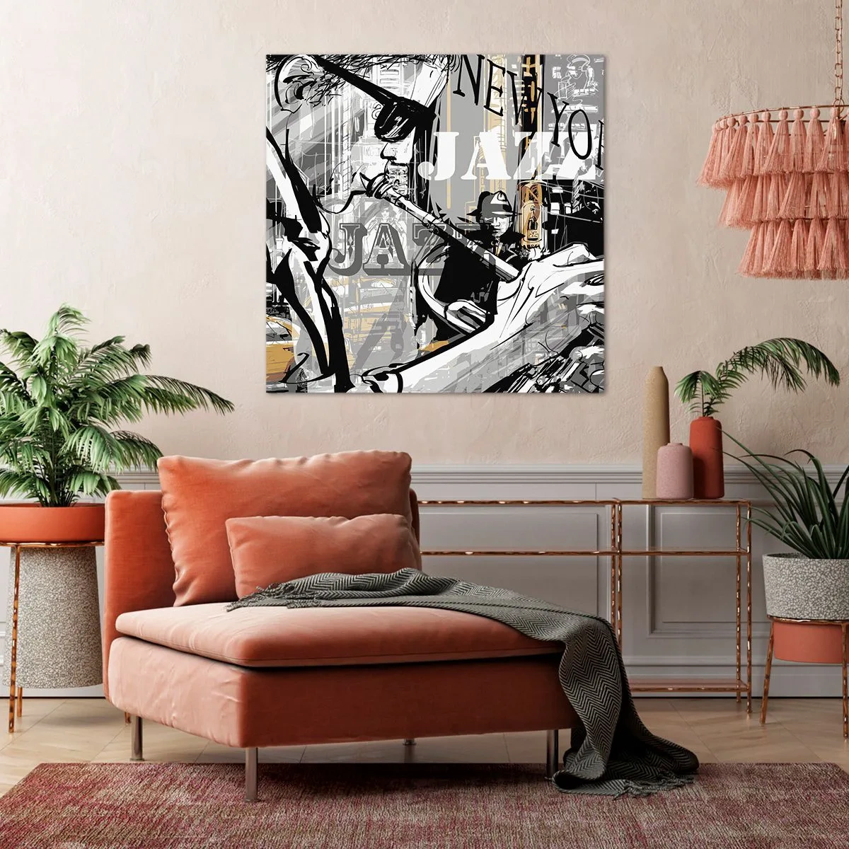 Obraz na płótnie - W rytmie Nowego Jorku - 60x60 cm