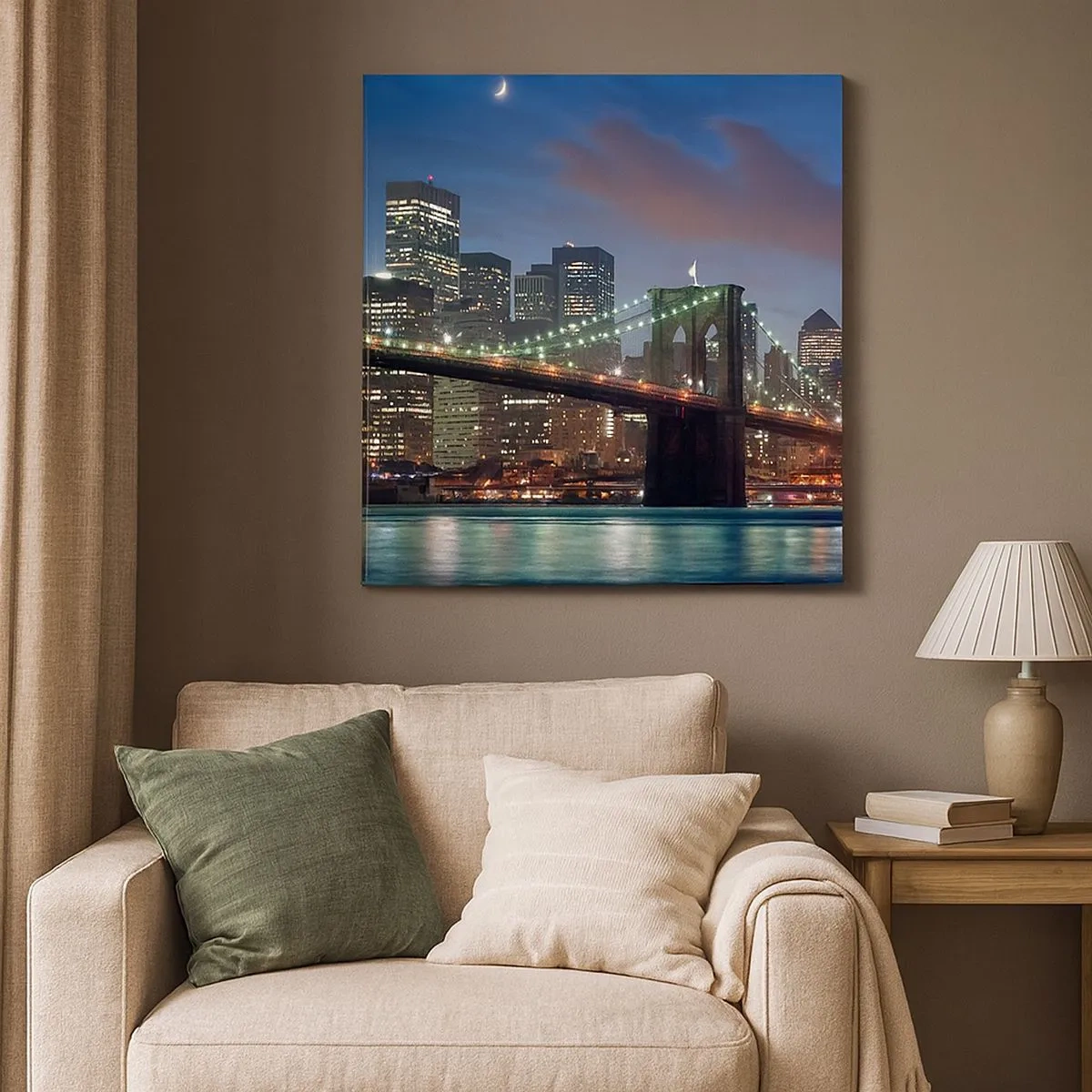 Obraz na płótnie - Rozjarzona noc - 30x30 cm