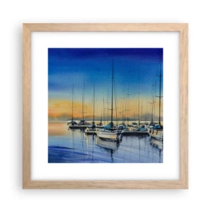 Plakat w ramie jasny dąb - Koniec dobrego dnia - 30x30 cm