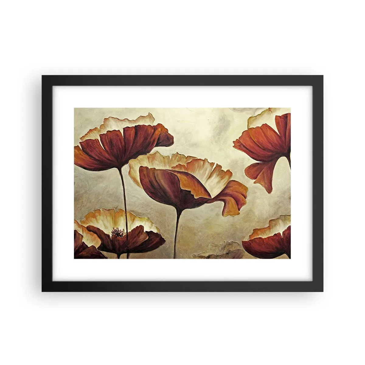 Plakat w czarnej ramie - Łąki łan - 40x30 cm