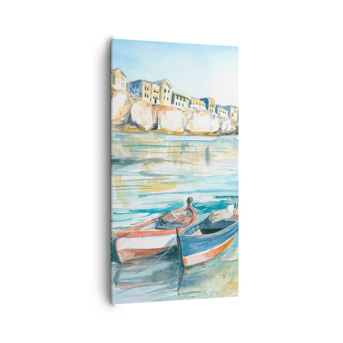 Obraz na płótnie - Pejzaż w lazurze - 65x120 cm