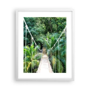 Plakat w białej ramie - Welcome to the jungle! - 40x50 cm