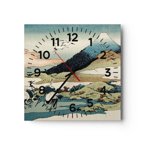 Zegar ścienny - W japońskim duchu - 30x30 cm