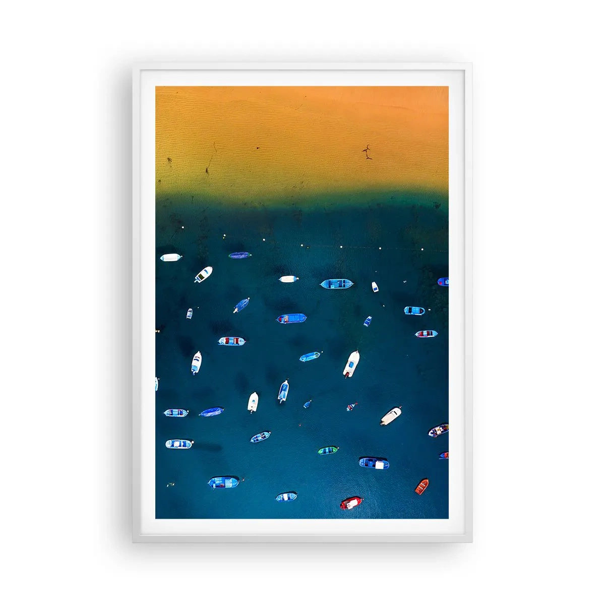 Plakat w białej ramie - Wakacyjna gra - 70x100 cm