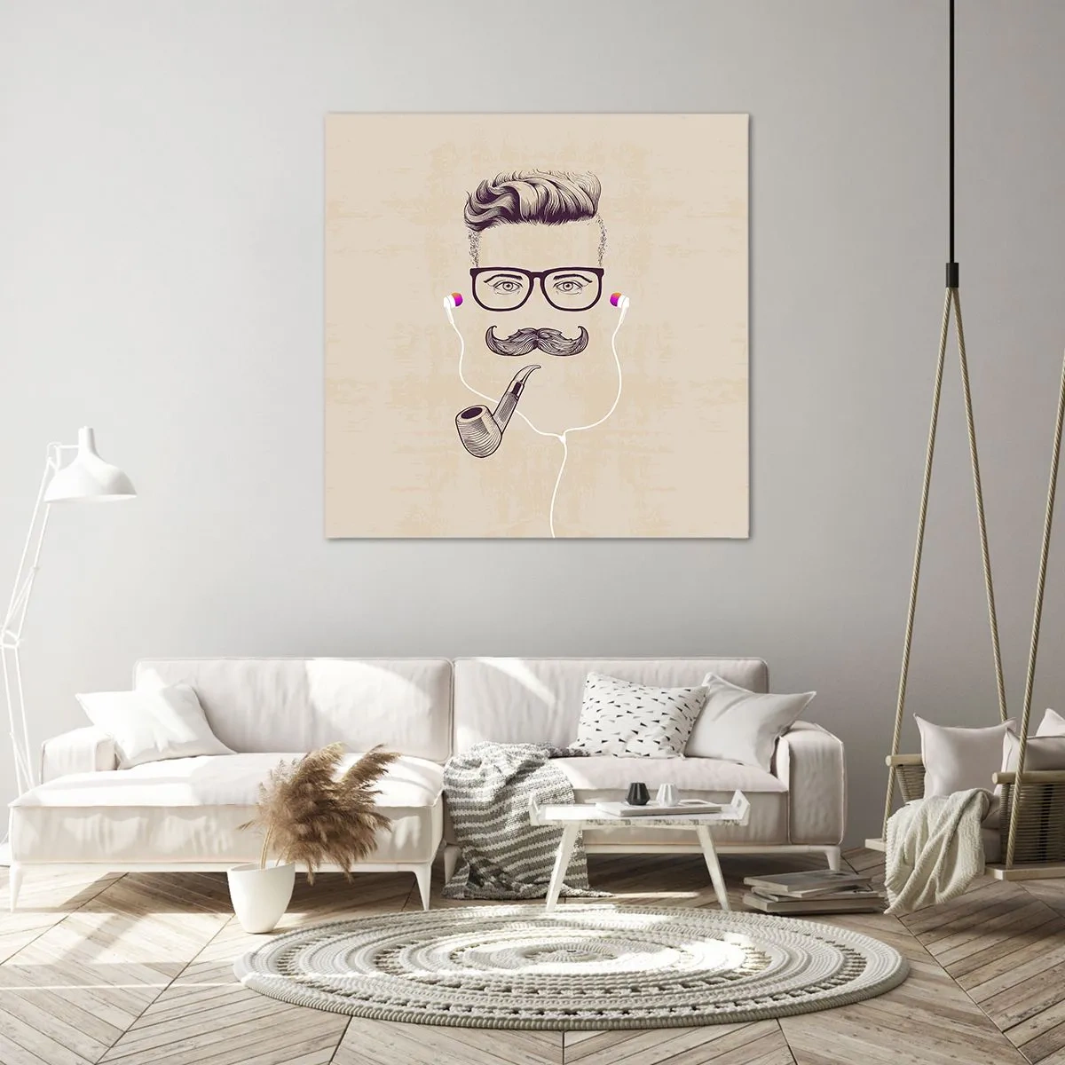 Obraz na płótnie - Prawdziwy mężczyzna? - 30x30 cm