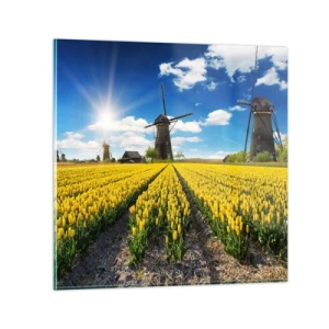 Obraz na szkle - Bardziej holenderski być nie może - 30x30 cm