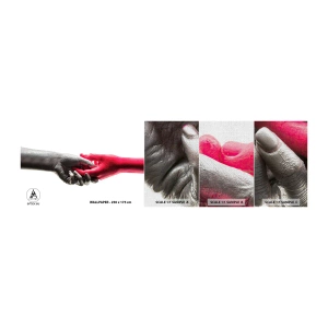 Fototapeta Próbka Premium Canvas - Razem, choć inni - Ludzkie Dłonie, Ręka, Abstrakcja - 100x30 cm