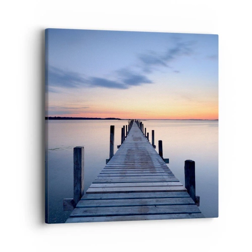 Obraz na płótnie - Spokój pogodnego zmierzchu - 40x40 cm