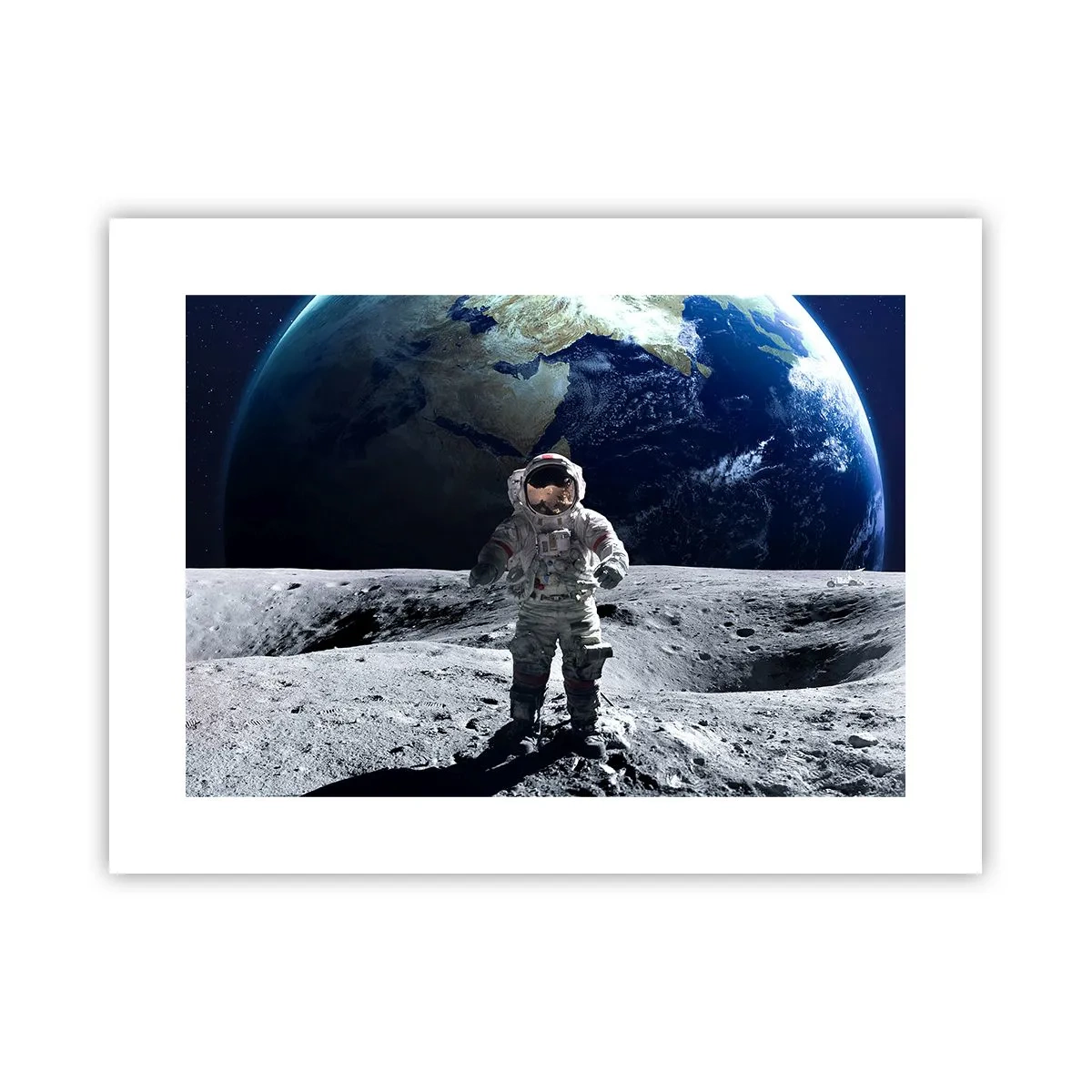Plakat - Pozdrowienia z Księżyca - 40x30 cm