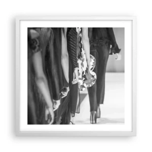Plakat w białej ramie - Stylowa parada - 50x50 cm