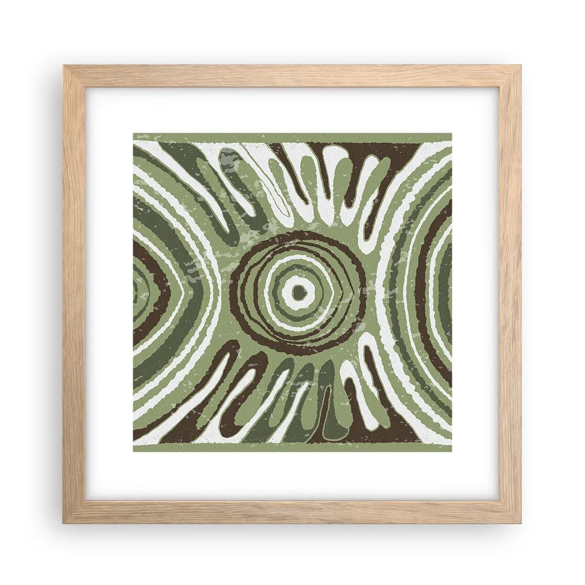 Plakat w ramie jasny dąb - Eksplozja emocji - 30x30 cm