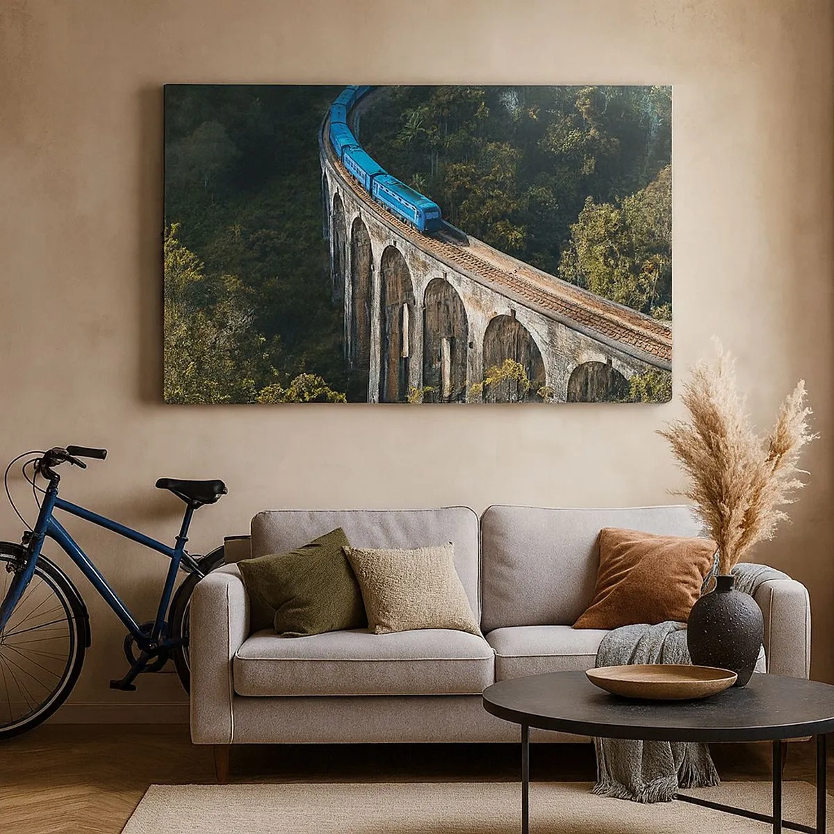 Obraz na płótnie - Pociąg do natury - 100x40 cm