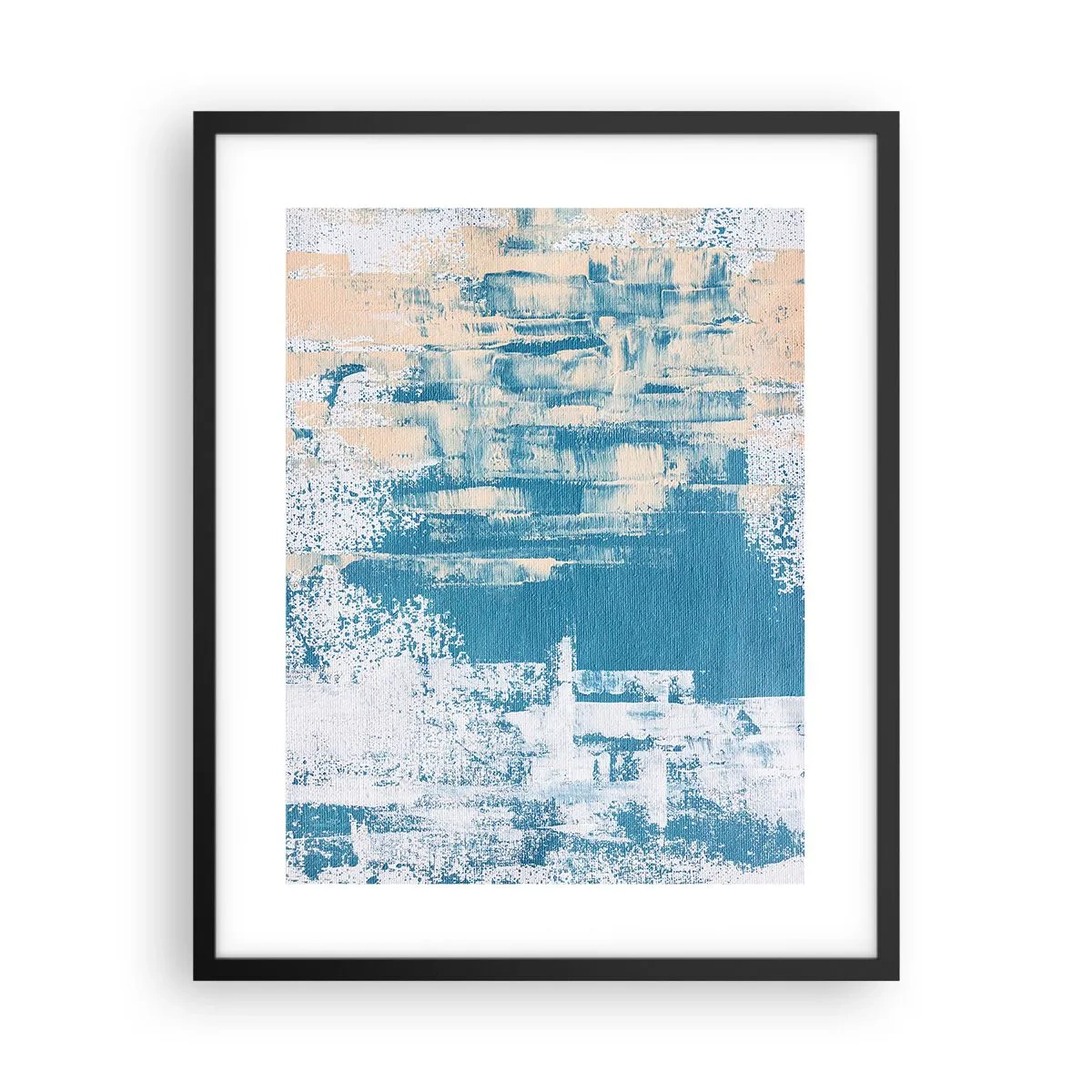 Plakat w czarnej ramie - Przez lodowy sopel - 40x50 cm