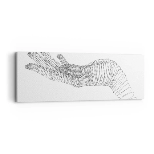 Obraz na płótnie - Sprężysta dłoń - 90x30 cm