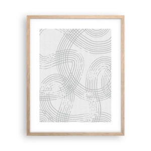 Plakat w ramie jasny dąb - Nie ma prostej drogi - 40x50 cm