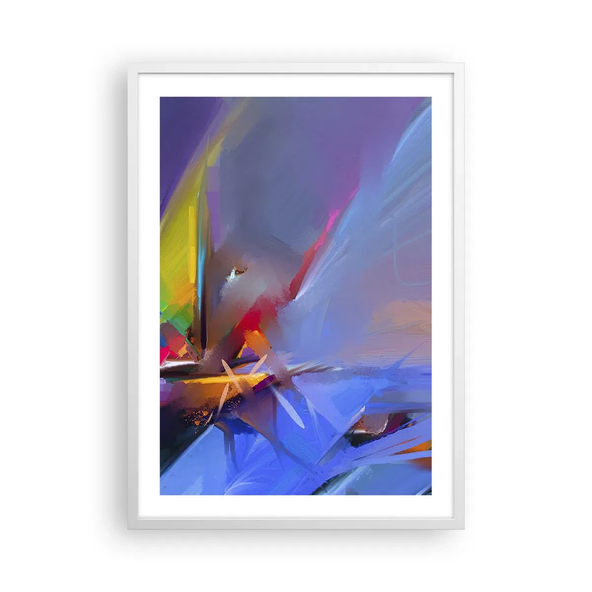 Plakat w białej ramie - Śmigła jak ptak - 50x70 cm