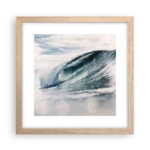 Plakat w ramie jasny dąb - Wodny szczyt - 30x30 cm