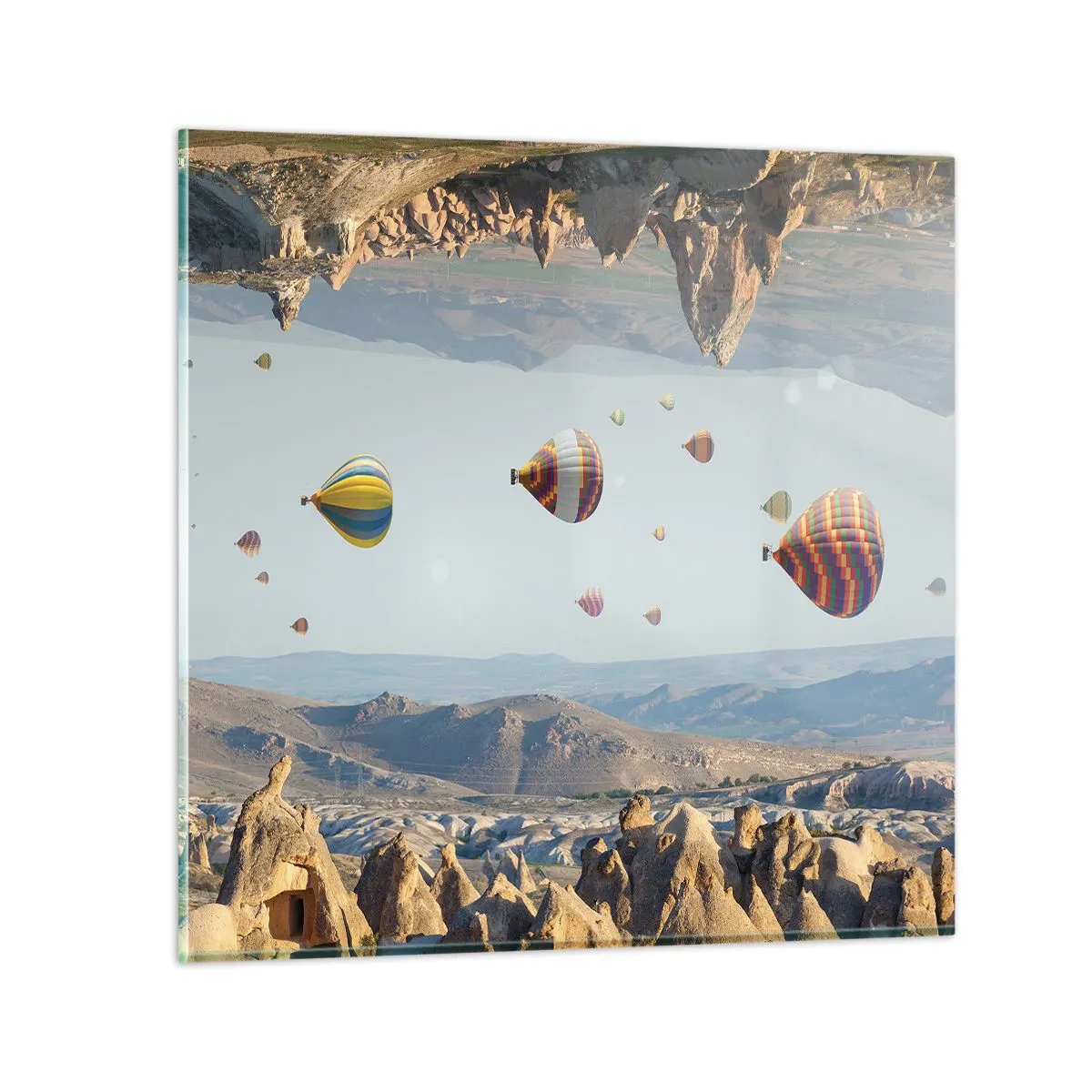 Obraz na szkle - Tu wszystko jest możliwe - 50x50 cm