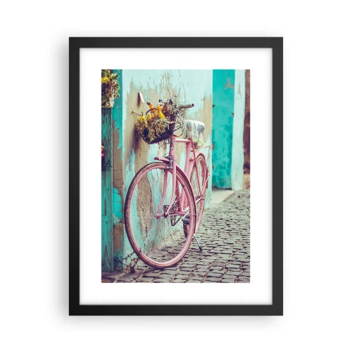 Plakat w czarnej ramie - Zaraz wracam - 30x40 cm