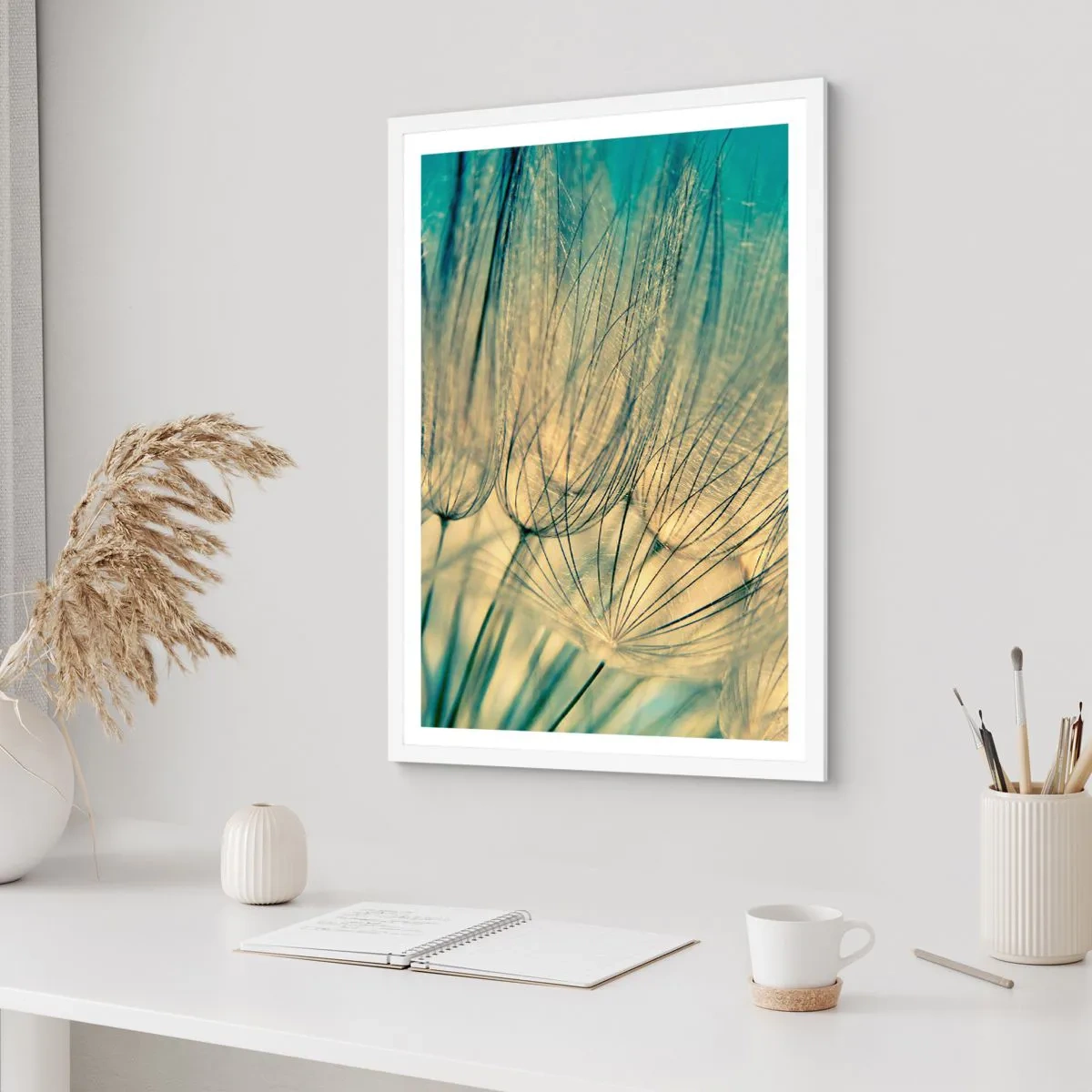 Plakat w białej ramie - W oczekiwaniu na wiatr - 40x50 cm