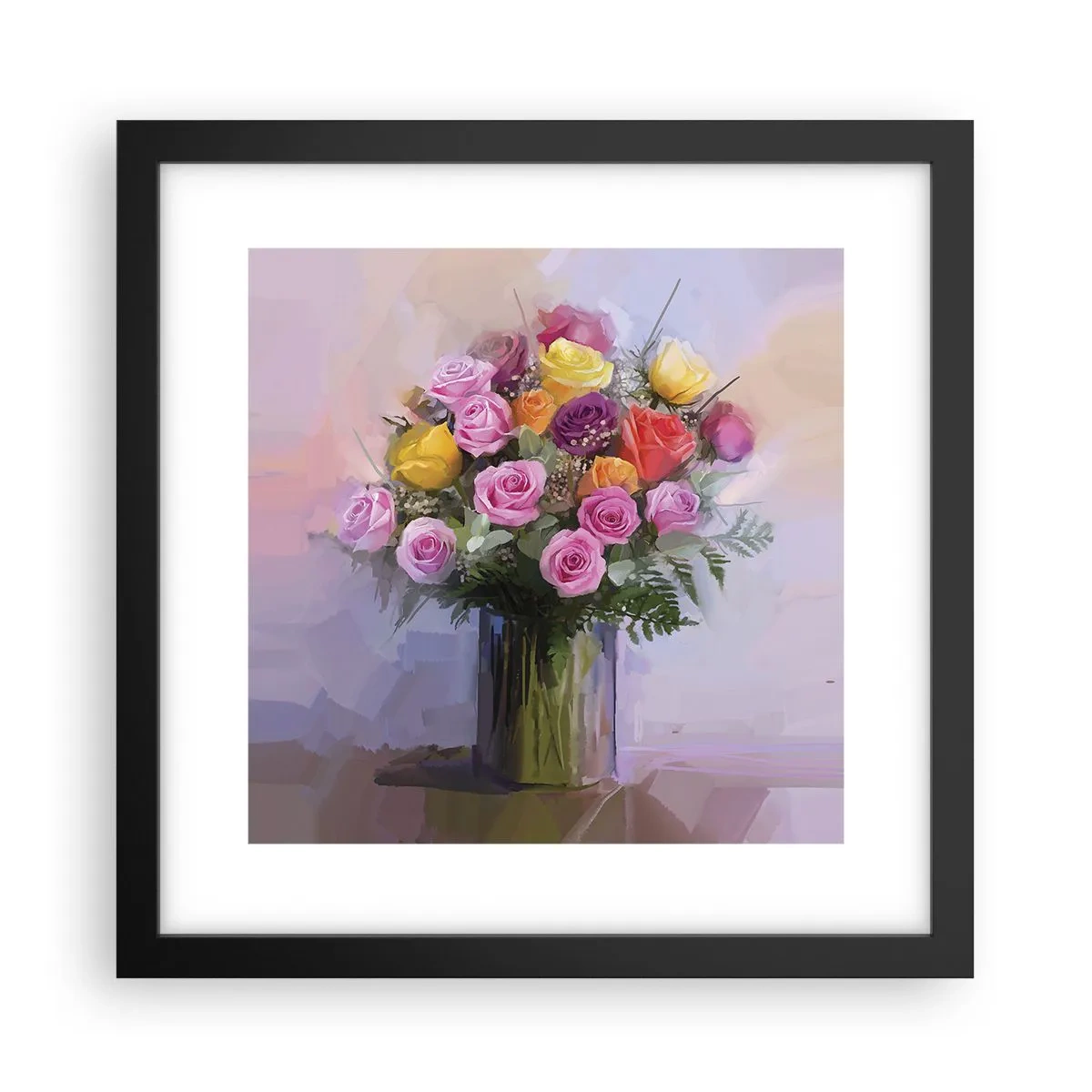 Plakat w czarnej ramie - Zatrzymane piękno - 30x30 cm